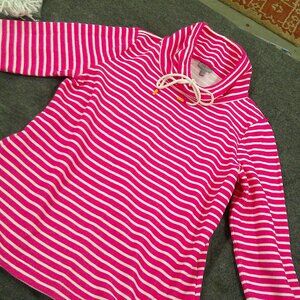 Talbots T by Talbots Pink & White Stripe Sweaatshirt/Tunic